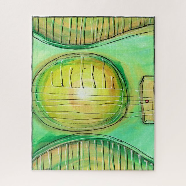 Puzzle Guitarra verde 2 (Vertical)