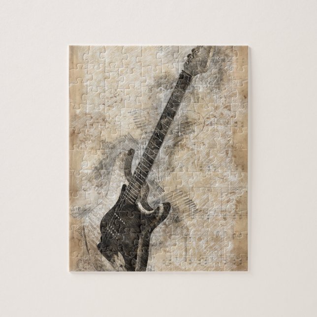 Puzzle Guitarra vintage (Vertical)