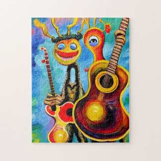 Puzzle Guitarras antromórficas