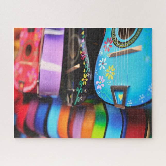 Puzzle Guitarras musicales brillantes (Horizontal)