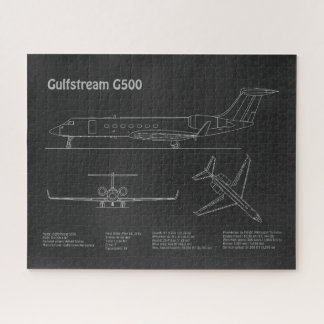 Puzzle Gulfstream G500 - Planes Blueprint de avión PD