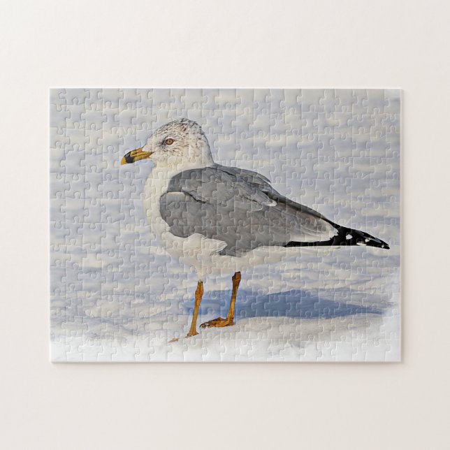 Puzzle Gull en la nieve (Horizontal)