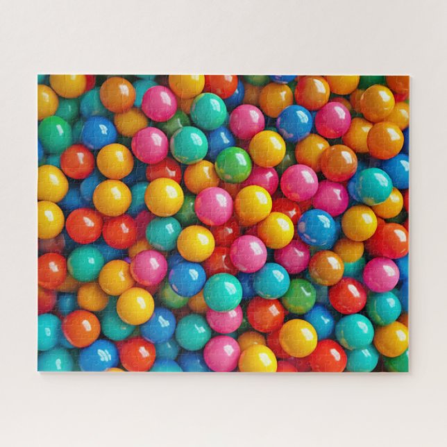 Puzzle Gumballs Gum colorida y Candy (Horizontal)