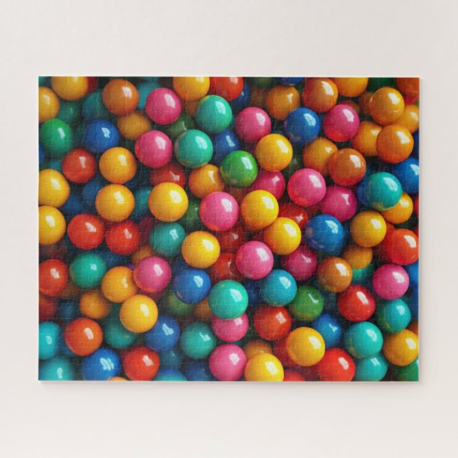 Puzzle Gumballs Gum colorida y Candy (Horizontal)
