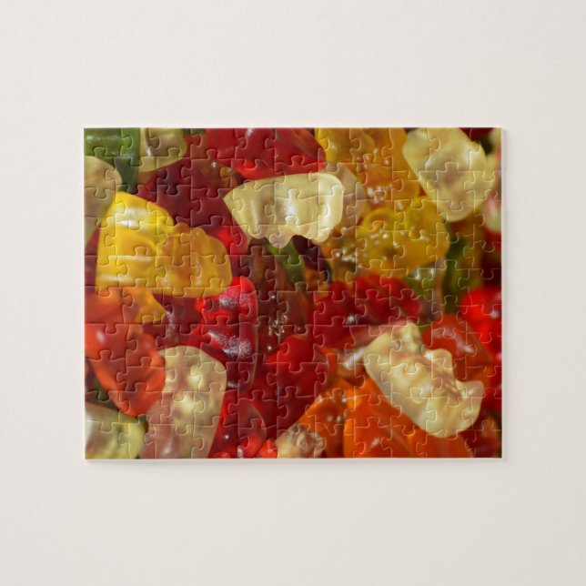 Puzzle Gummy Bear Candies (Horizontal)