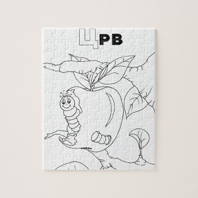 Puzzle gusano cirílico serbio (Vertical)