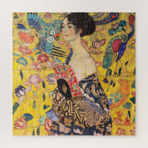 Puzzle Gustav Klimt - Dama con Abanico
