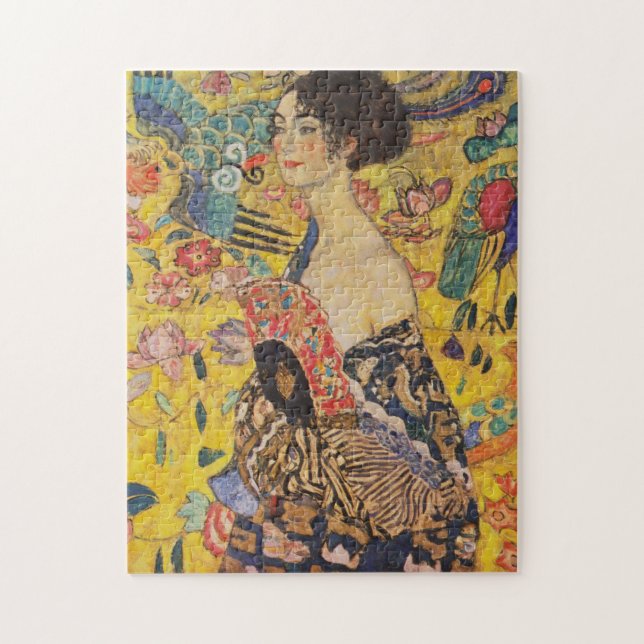Puzzle Gustav Klimt - Dama de fans (Vertical)