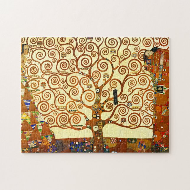 Puzzle Gustav Klimt El Bella Artes del árbol de la vida (Horizontal)
