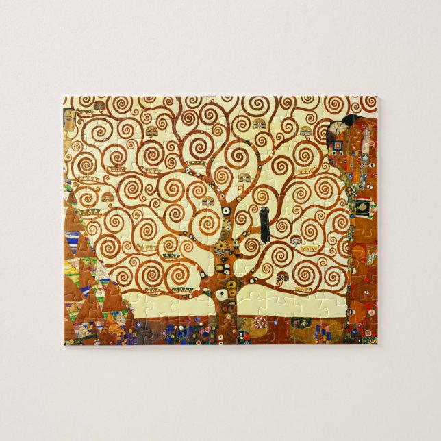Puzzle Gustav Klimt El Bella Artes del árbol de la vida (Horizontal)