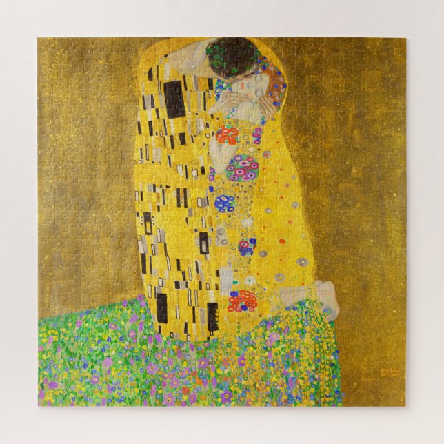 Puzzle Gustav Klimt El Bella Artes del beso (Vertical)