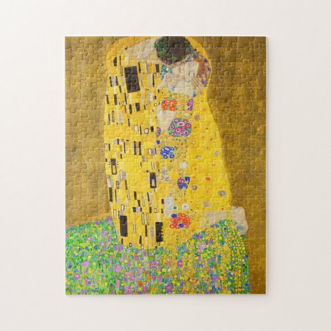 Puzzle Gustav Klimt El Bella Artes del beso (Vertical)