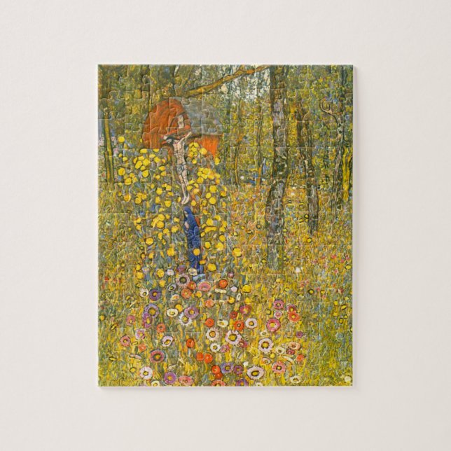 Puzzle Gustav Klimt Farm Garden con Crucifix (Vertical)