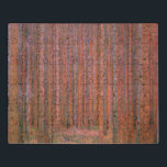 Puzzle Gustav Klimt Fir Forest Tannenwald<br><div class="desc">Gustav Klimt Fir Forest - Árboles Rojos de Art Nouveau Esta hermosa pintura vintage de los árboles es del maestro Gustav Klimt. El cuadro, llamado Fir Forest I, o Tannenwald, nos muestra un hermoso paisaje con los Árboles Rojos, a través de un bosque denso. Gustav Klimt capturó la sensación de...</div>