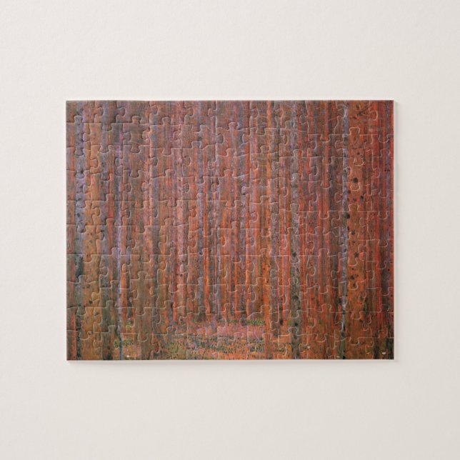Puzzle Gustav Klimt Fir Forest Tannenwald (Horizontal)