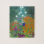 Puzzle Gustav Klimt Flower Garden<br><div class="desc">Casa de campo o jardín de flores de granja pintado por Gustav Klimt.</div>