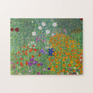 Puzzle Gustav Klimt Flower Garden Vintage Art Nouveau