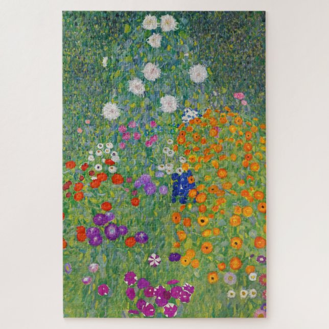 Puzzle Gustav Klimt Flower Garden Vintage Art Nouveau (Vertical)