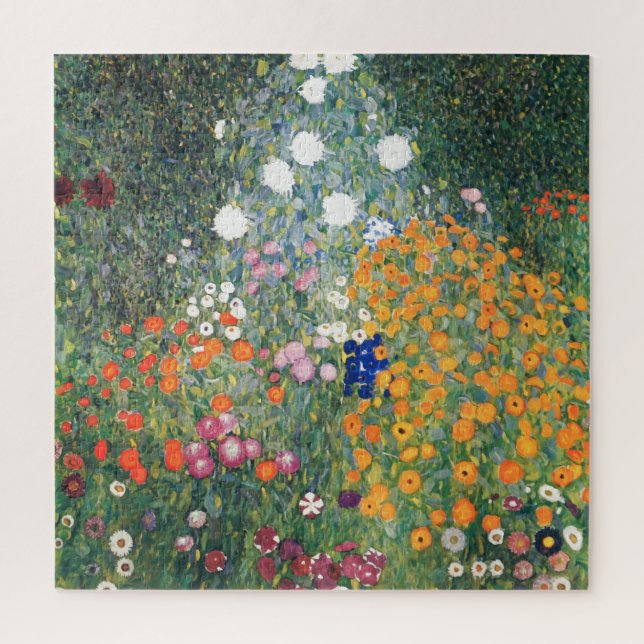 Puzzle Gustav Klimt Flower Garden Vintage Art Nouveau (Vertical)