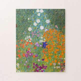 Puzzle Gustav Klimt: Jardín de flores