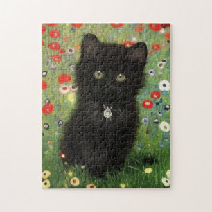 Puzzle Gustav Klimt Kitten