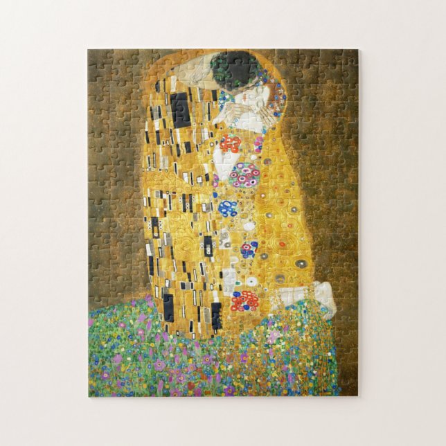 Puzzle Gustav Klimt La Pintura Art Nouveau del Kiss (Vertical)