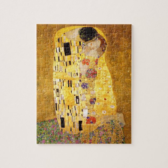 Puzzle Gustav Klimt La Pintura Clásica Del Beso (Vertical)