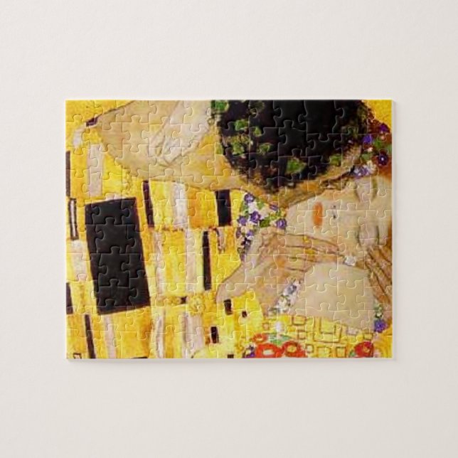 Puzzle Gustav Klimt La Pintura Clásica Del Beso (Horizontal)