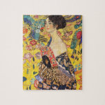 Puzzle Gustav Klimt Lady Con Ventilador<br><div class="desc">Gustav Klimt Lady Con El Puzzle Fan Jigsaw.</div>