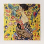 Puzzle Gustav Klimt Lady Con Ventilador<br><div class="desc">Gustav Klimt Lady Con El Puzzle Fan Jigsaw.</div>