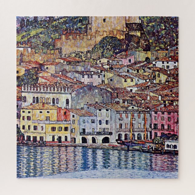 Puzzle Gustav Klimt - Malcesine en el lago de Garda Itali (Vertical)