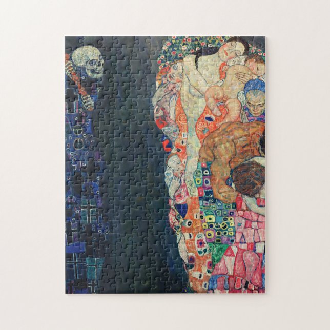 Puzzle Gustav Klimt Muerte y vida (Vertical)