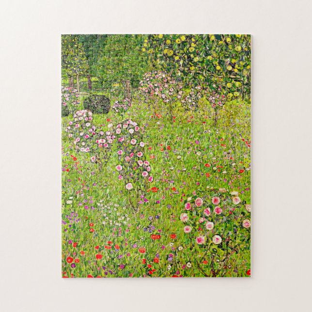 Puzzle Gustav Klimt Orchard con Rosas (Vertical)