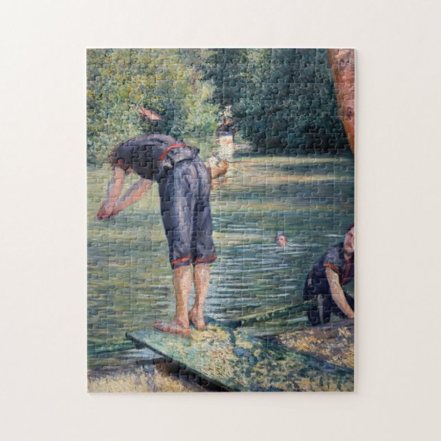 Puzzle Gustave Caillebotte - Bañistas, orilla del Yerres (Vertical)
