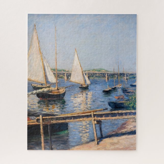 Puzzle Gustave Caillebotte - Barcos de vela en Argenteuil (Vertical)