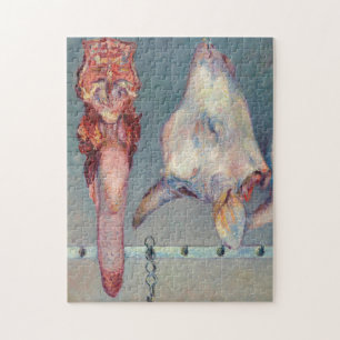 Puzzle Gustave Caillebotte - Cabeza de ternera y lengua d