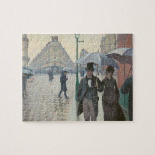 Puzzle Gustave Caillebotte - Calle de París; Día lluvioso