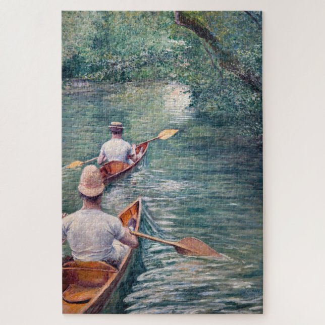 Puzzle Gustave Caillebotte - Canoes on the Yerres (Vertical)