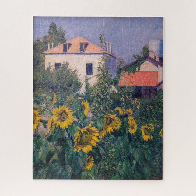 Puzzle Gustave Caillebotte - Girasoles, Jardín (Vertical)