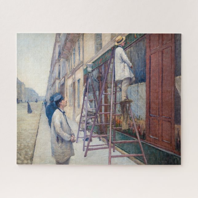 Puzzle Gustave Caillebotte - Los pintores de casas (Horizontal)
