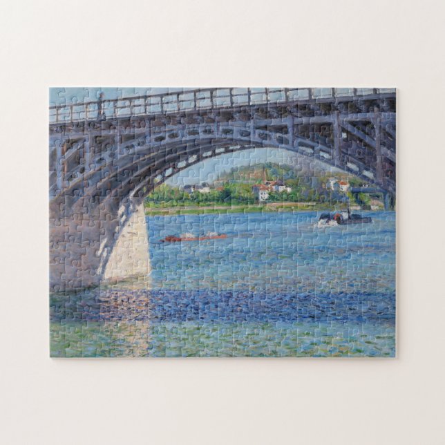 Puzzle Gustave Caillebotte - Puente en Argenteuil & Seine (Horizontal)