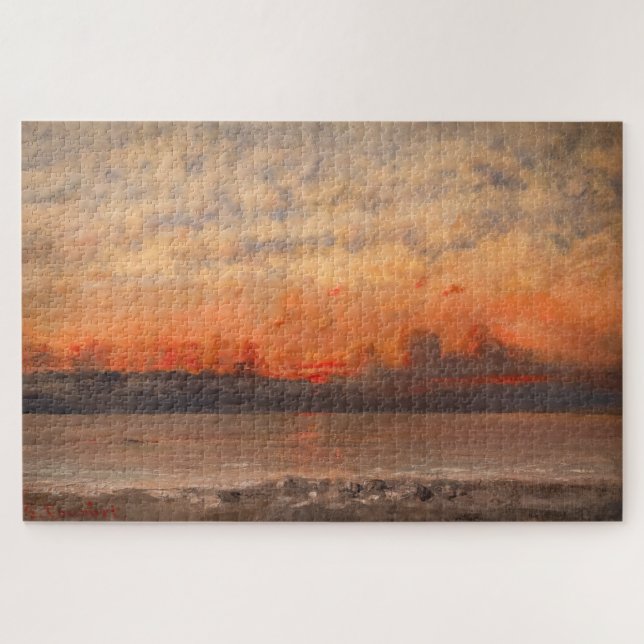 Puzzle Gustave Courbet - Atardecer (Horizontal)