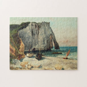 Puzzle Gustave Courbet el   los acantilados de Etretat,