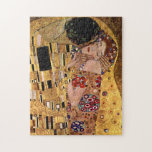 Puzzle Gustavo Klimt: El beso (detalle)<br><div class="desc">Un rompecabezas clásico hermoso que ofrece un par romántico que comparte un beso,  pintado por el pintor austríaco Gustavo Klimt del symbolist.</div>