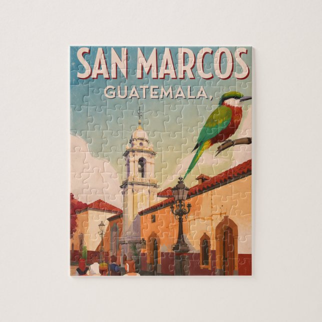 Puzzle  GUTEMALA SAN MARCOS Retro poster (Vertical)