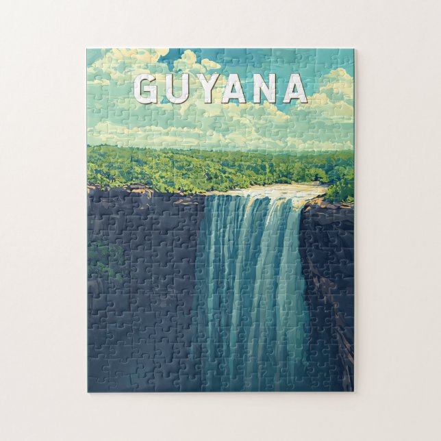 Puzzle Guyana Ilustracion Viaje al arte de cosechar (Vertical)