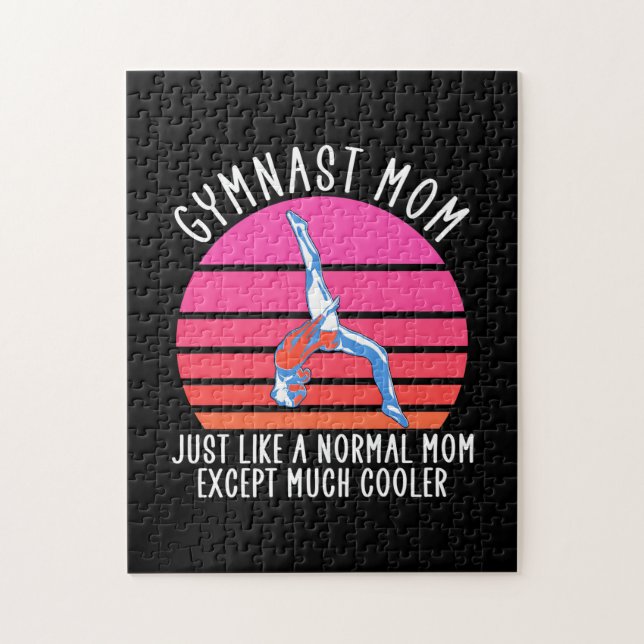 Puzzle Gymnast Mom (Vertical)
