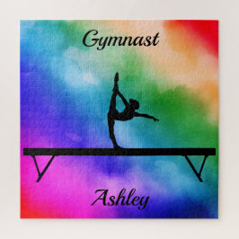 Puzzle Gymnastics Beam Watercolor