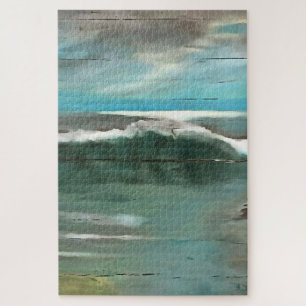 Puzzle Hacer olas en el arte de la capa marina de los bos