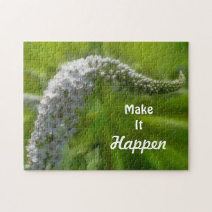 Puzzle Hacer que ocurra una cita Inspiradora de Flor silv
